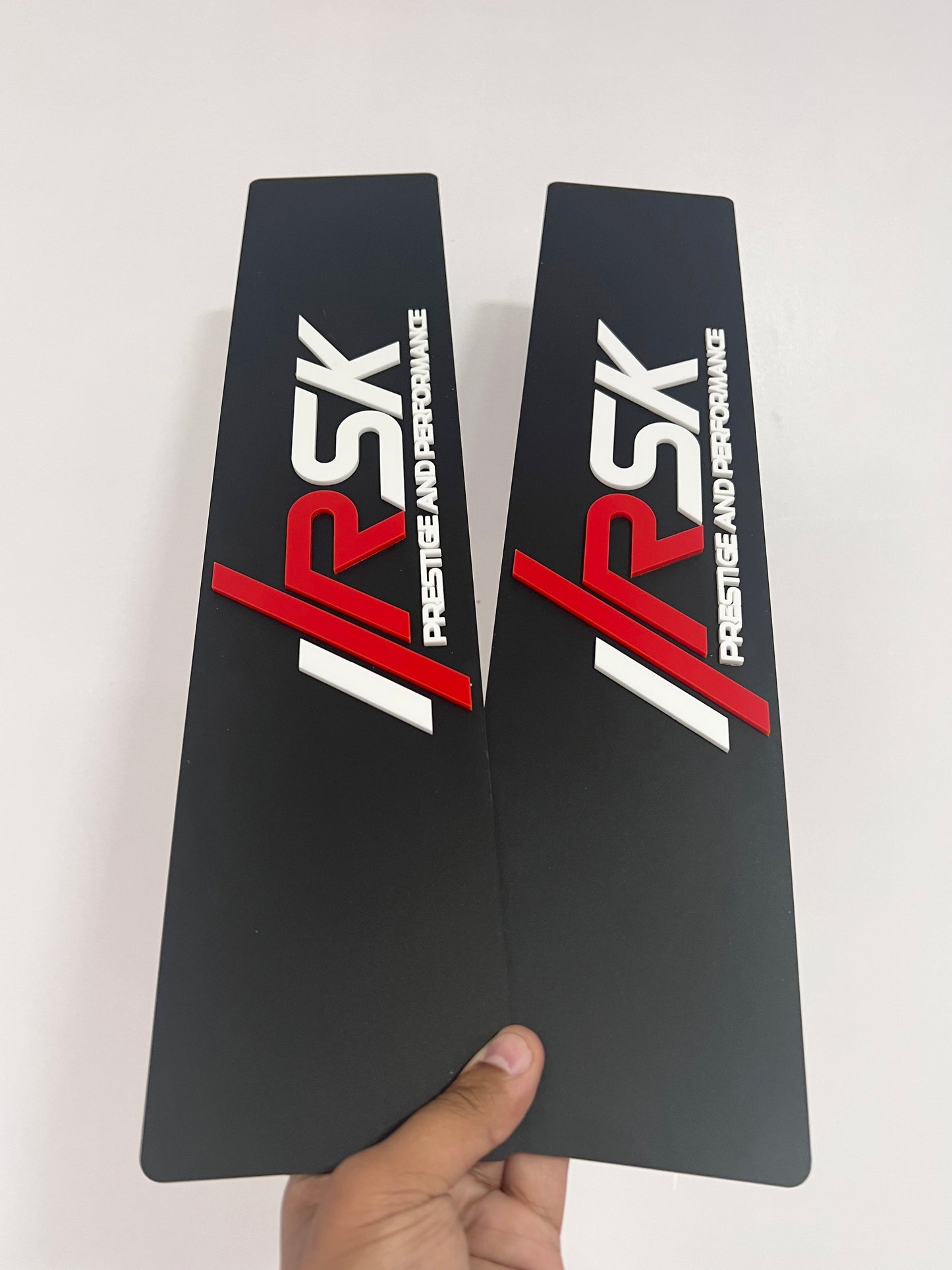 4D ACRYLIC PAIR BUSINESS LOGO SHOW PLATES