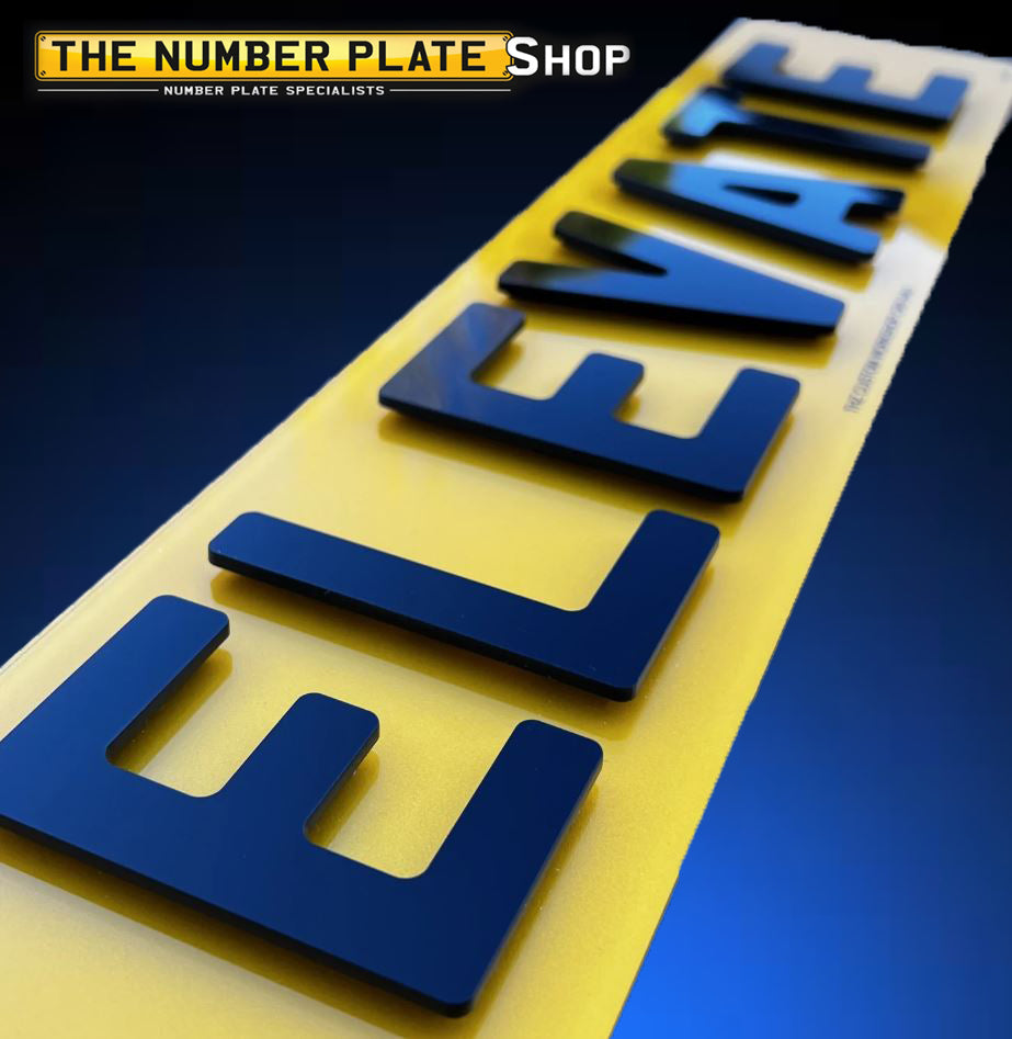 4D 6MM ELEVATE NUMBER PLATES
