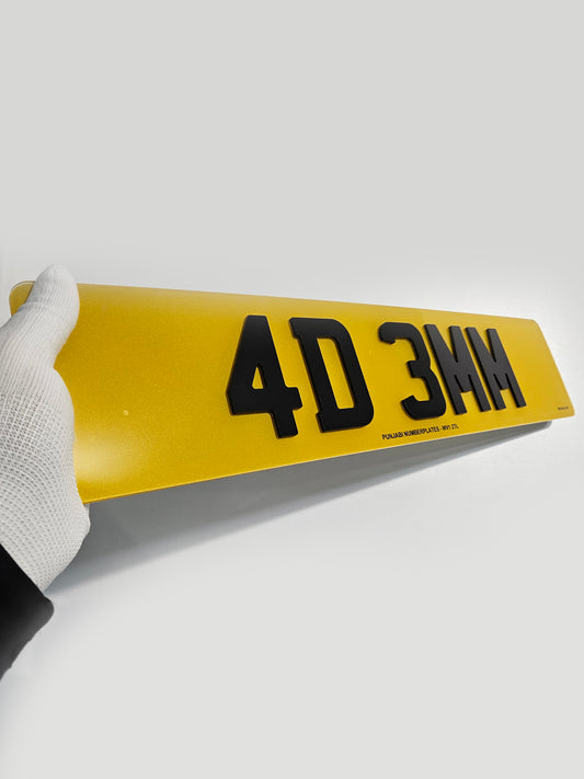 4D 3MM ACRYLIC ROAD LEGAL PLATES