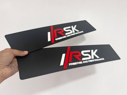 4D ACRYLIC PAIR BUSINESS LOGO SHOW PLATES