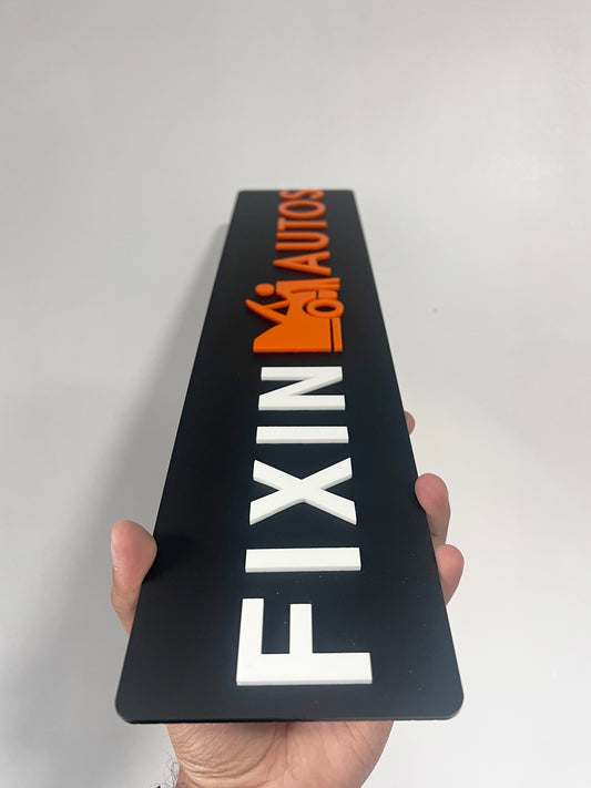 4D ACRYLIC BUSINESS LOGO SHOW PLATE