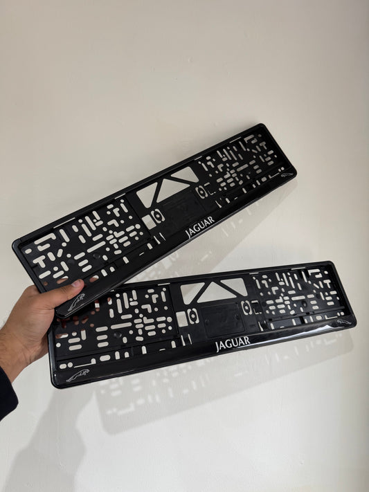 x2 JAGUAR Car Number Plate Holders