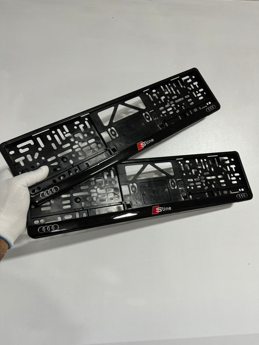 x2 AUDI Car Number Plate Holders