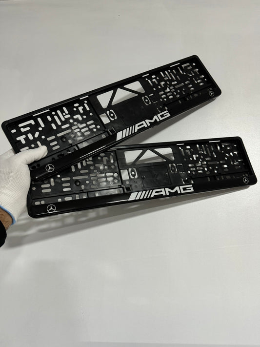 x2 MERCEDES Car Number Plate Holders